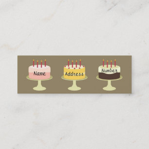 Cartão De Contato Deixe-nos comer!