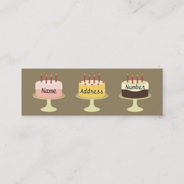 Cartão De Contato Deixe-nos comer! (Frente)