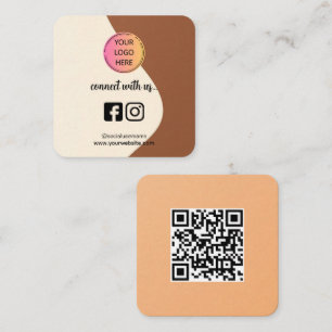 Cartão De Contato Design agora - Adicionar código QR, mídia social e