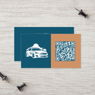 Cartão De Contato Detalhes do carro QR digitalizável