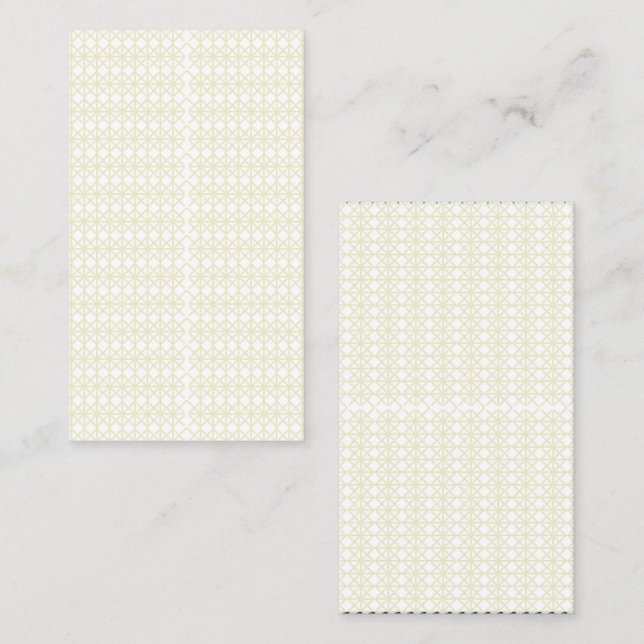 Cartão De Contato Eleve seu espaço com geometria branca e Dourada (Frente/Verso)
