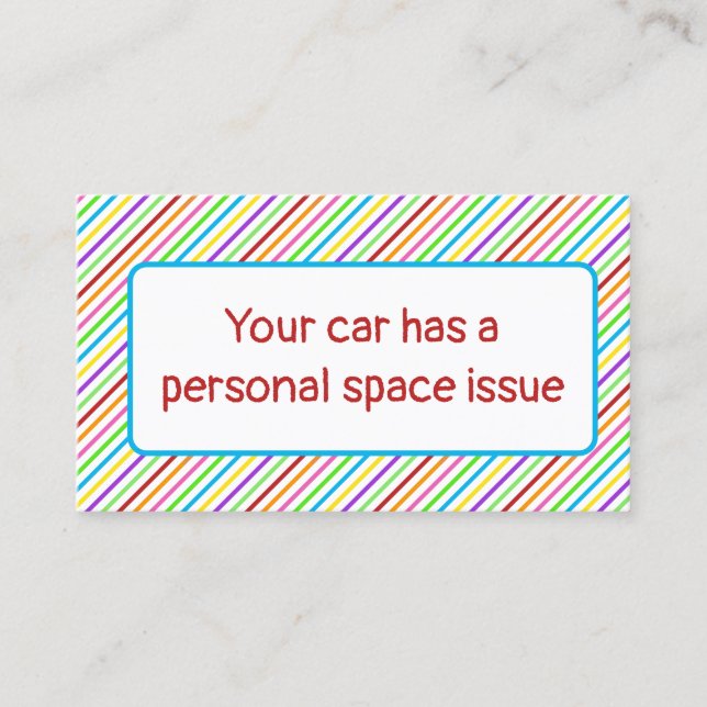 Cartão De Contato Estacionamento Incorreto da Clever (Frente)