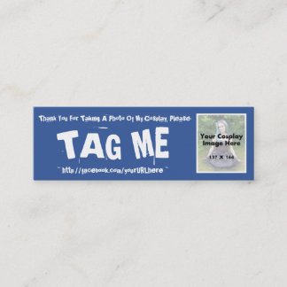 Cartão De Contato Etiquete minhas fotos de Cosplay em Facebook