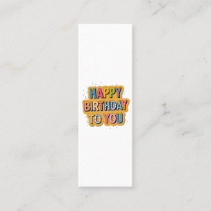 Cartão De Contato Feliz Aniversário Padronizado