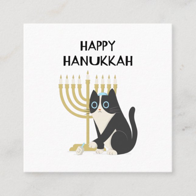 CARTÃO DE CONTATO FELIZ HANUKKAH (Frente)