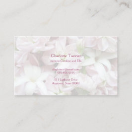 Cartão De Contato Flores de primavera pastel fechadas