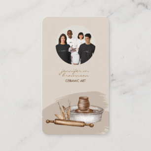 Cartão De Contato Foto de Negócio de Cerâmica
