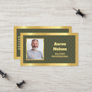 Cartão De Contato Foto Militar Reformada