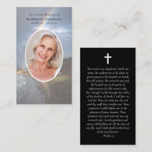 Cartão De Contato Foto: Rainbow Beach Memorial Prayer Card