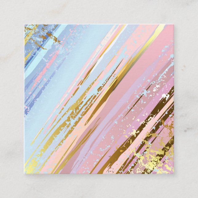 Cartão De Contato Fundo Rosa Texturizado (Frente)