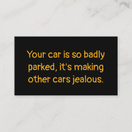 Cartão De Contato Funny Bad Parking