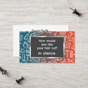 Cartão De Contato Funny Barber