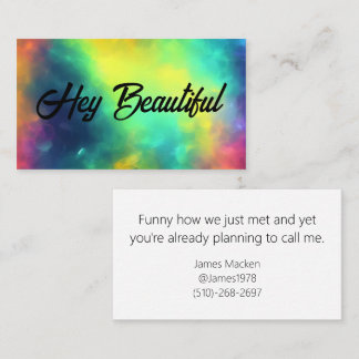 Cartão De Contato Funny Guys Call Me Date