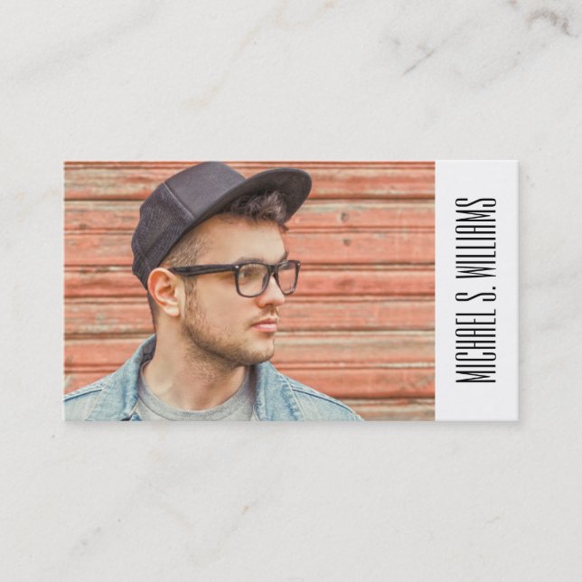 Cartão De Contato Graduação de Fotos| Padrão de veleiro escamoteado (Frente)