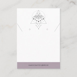 Cartão De Contato Heather Moon Phase Moth   Placa de vídeo para joia