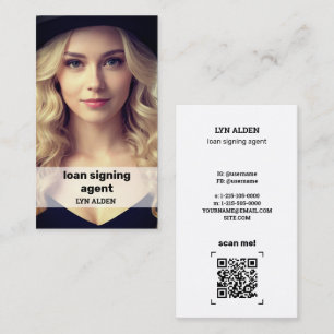 Cartão De Contato Instários Notários de Foto QR