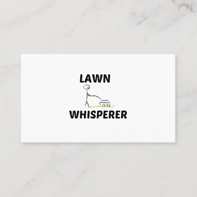 CARTÃO DE CONTATO LAWN WHISPERER (Frente)