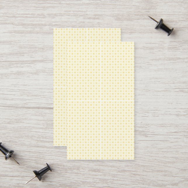 Cartão De Contato Lindos Círculos Amarelos em Fundo Branco (Frente/Verso In Situ)