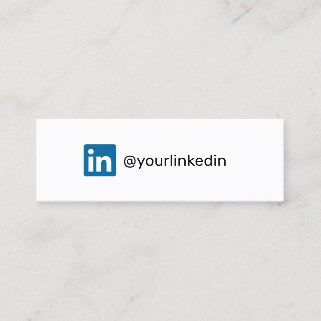 Cartão De Contato LinkedIn de marketing moderno de tendências nas mí (Frente)