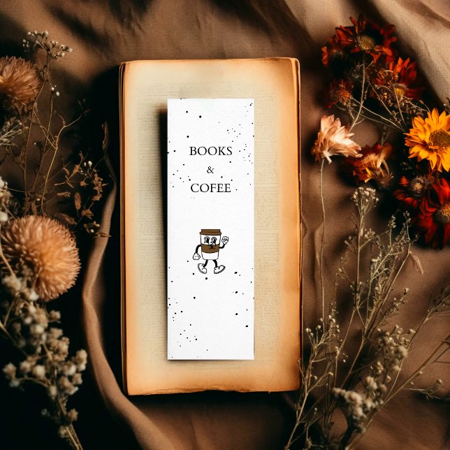 Cartão De Contato Livros Literários e Favoritos de Café (Criador carregado)