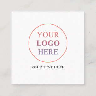 Cartão De Contato Logotipo de Promocional personalizado - Sem pedido