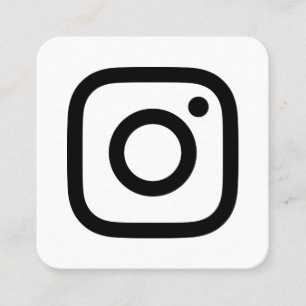 Cartão De Contato Logotipo Instagram Promoção de Redes Sociais a pre