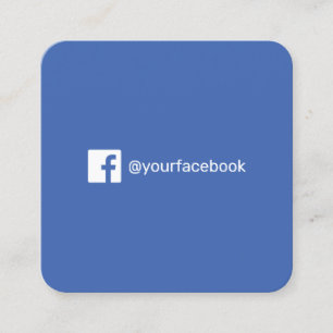 Cartão De Contato Logotipo simples das mídias sociais modernas do Fa
