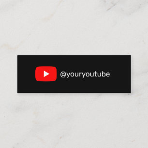 Cartão De Contato Logotipo simples das mídias sociais modernas do Yo