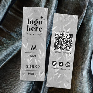 Cartão De Contato Lúxios de prata de metal deixam marcas de preço