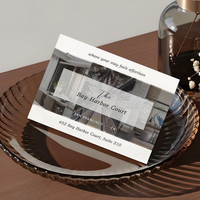 Cartão De Contato Luxury Vacation Rental Property Host Manager Photo (Luxury Vacation Rental Property Host Manager Photo Calling Card1)