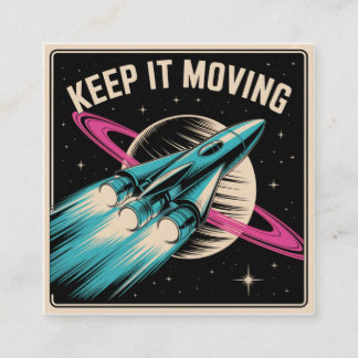 Cartão De Contato Mantenha-se em Movimento