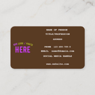 CARTÃO DE CONTATO MARCA VERIFICADA PERSONALIZÁVEL MODERNA