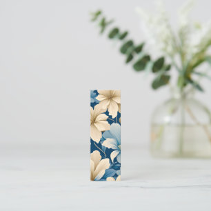 Cartão De Contato Marcador de Arte de Padrão Floral de Waldorf Conte