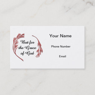 Cartão De Contato Mas pela Graça de Deus