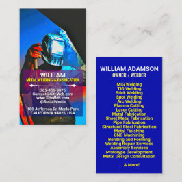 Cartão De Contato Metal Fabrication & Welding Services | Contractor