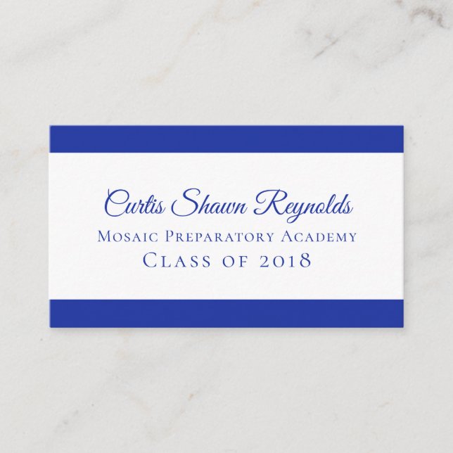 Cartão De Contato Moderno Negrito Qualquer Cor Contemporânea (Frente)