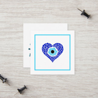 Cartão De Contato Nazar Heart Obrigado