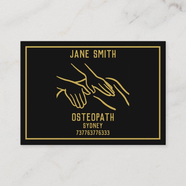 Cartão De Contato Osteopath Professional (Frente)