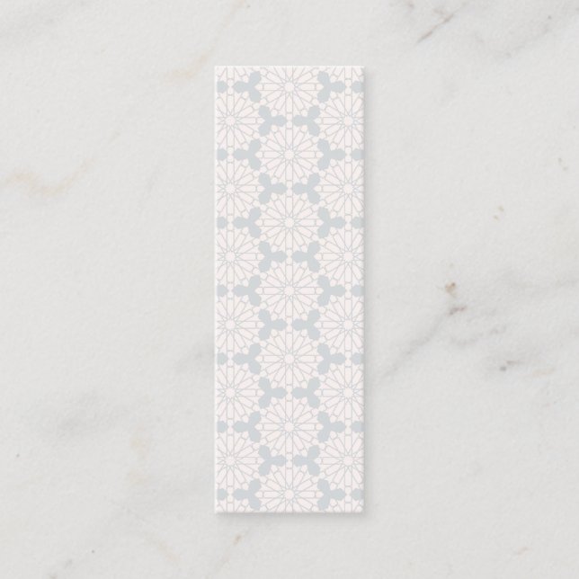 Cartão De Contato Padrão Geométrico Islâmico (Frente)