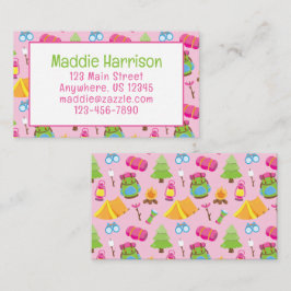 Cartão de Contato Padrão para Campos de Verão