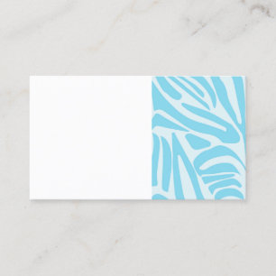 Cartão De Contato Padrão Zebra Azul