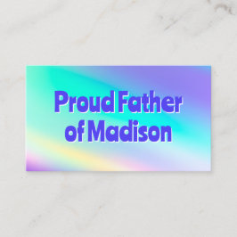 Cartão De Contato Pai da Noiva