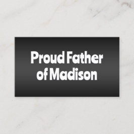 Cartão De Contato Pai do casamento nobre