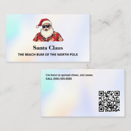 Cartão De Contato Papai Noel para Aluguer QR