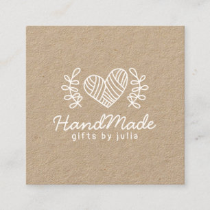 Cartão De Contato Papel de embalagem marrom moderno dos artesanatos