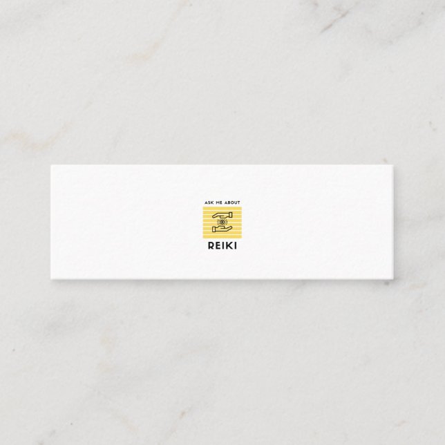 Cartão De Contato Pergunte-me sobre o reiki (Frente)