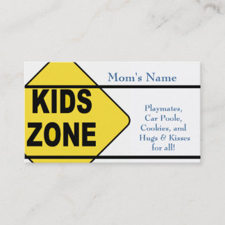 Cartão De Contato Placa de Chamada de mãe