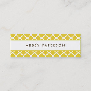 Cartão De Contato Placa de Chamada Magra Ultra Moderna