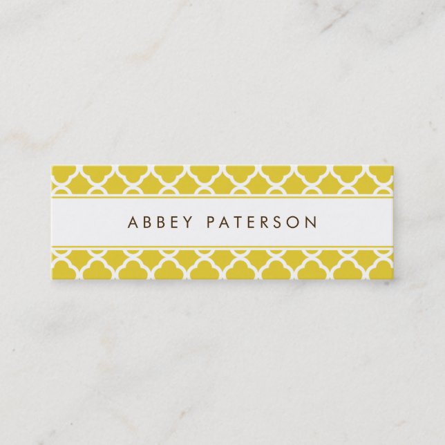 Cartão De Contato Placa de Chamada Magra Ultra Moderna (Frente)