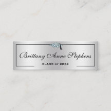 Placa de Chamada Silver 2 do Boné de Formando Está